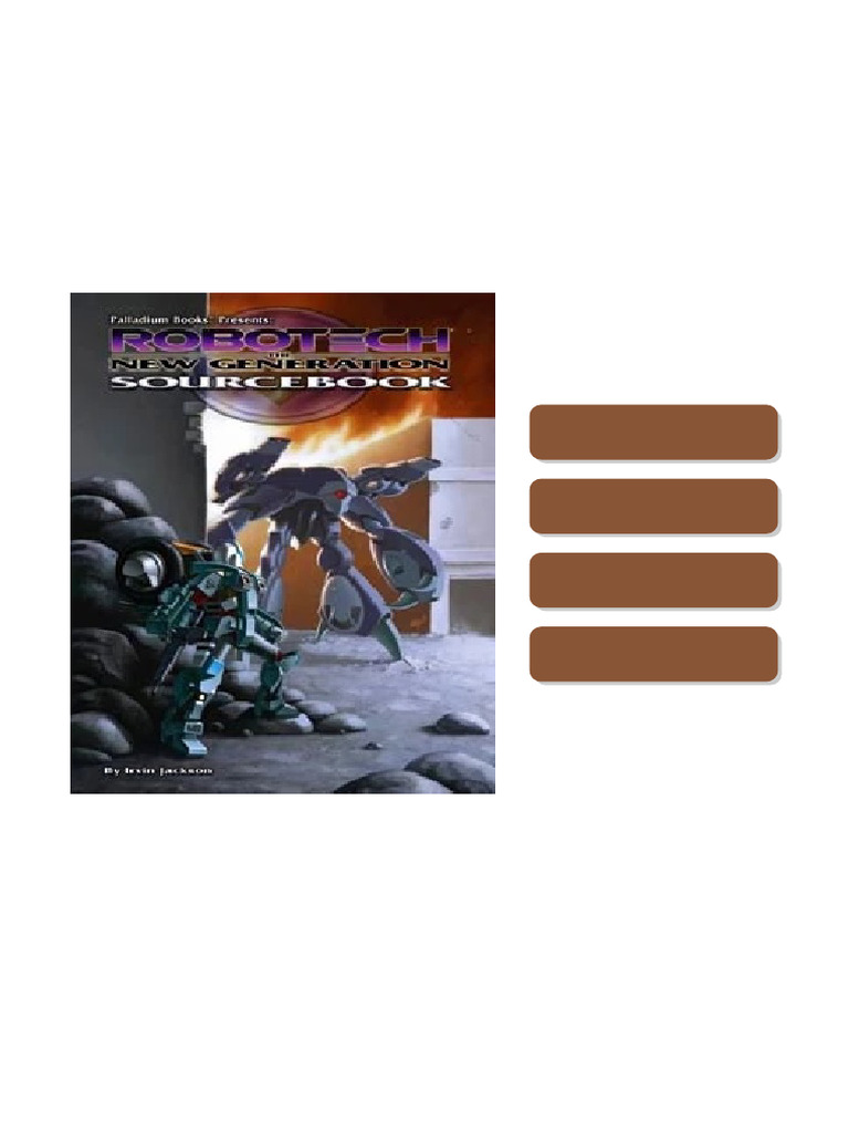 Robotech RPG 2nd Ed The New Generation Sourcebook 1st Edition Irvin ...