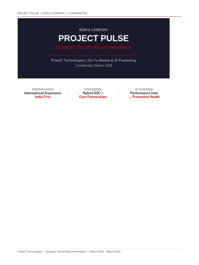Project PULSE Bain Report | PDF | Subscription Business Model | Gross ...