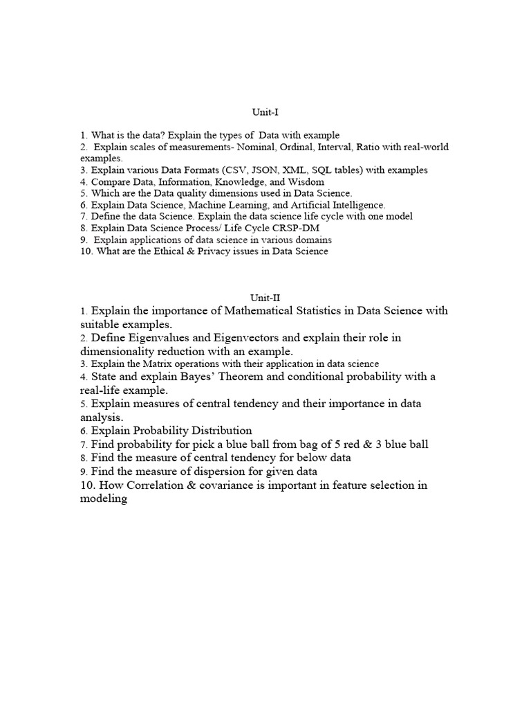 DS IMP Que. for CCE | PDF