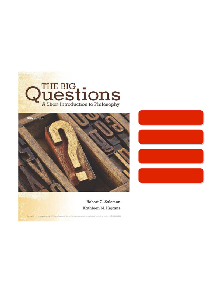 The Big Questions: A Short Introduction to Philosophy - available any ...