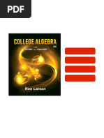 College Algebra, 11e Ron Larson Ebook Clear PDF | PDF | Equations