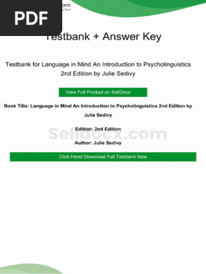 Introduction to Psycholinguistics 第二版 【公式通販】