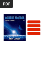 College Algebra, 11e Ron Larson Ebook Clear PDF | PDF | Equations