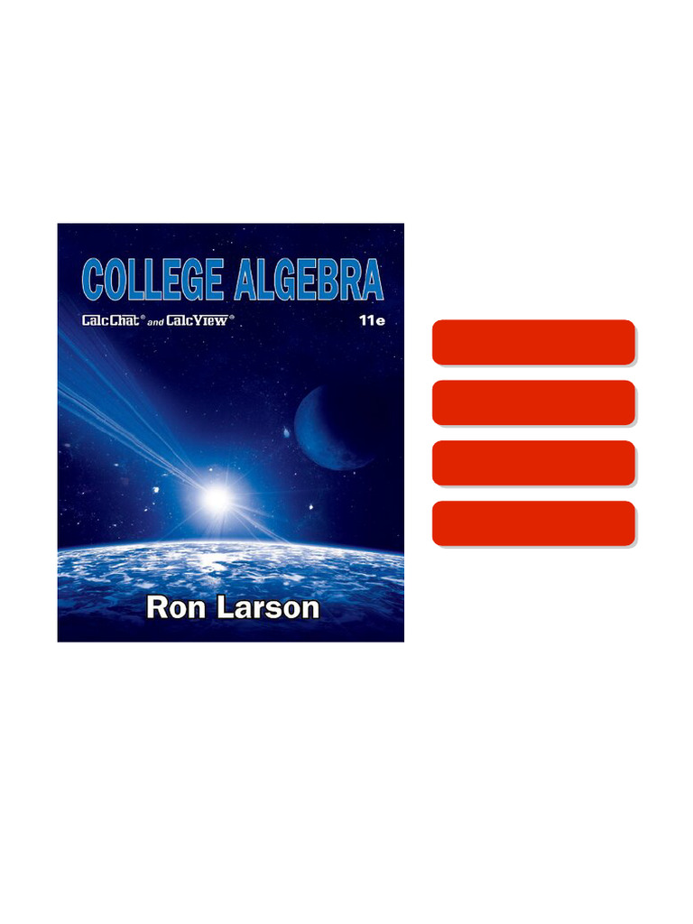 College Algebra, 11e 11th Edition Ron Larson - premium download | PDF ...