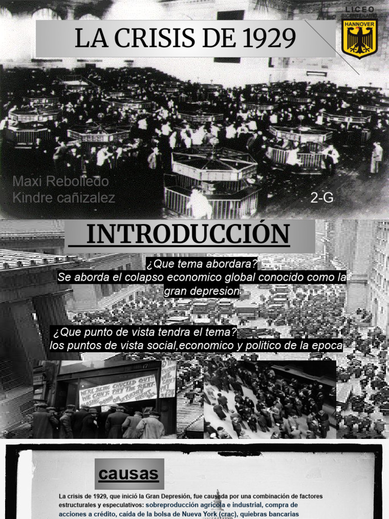La crisis de 1929 | PDF | Gran depresion | Deflación
