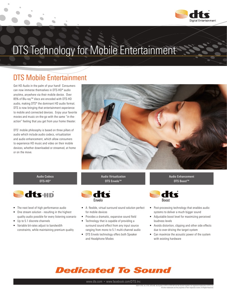 DTS Mobile Infosheet | PDF