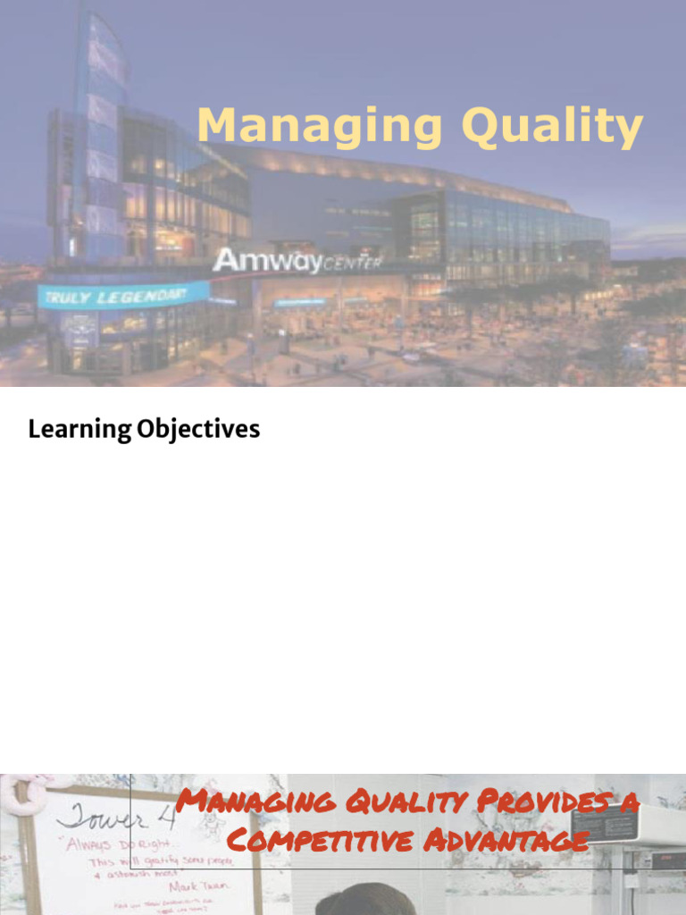 Chapter 6 Managing Quality | PDF | Six Sigma | Quality Management