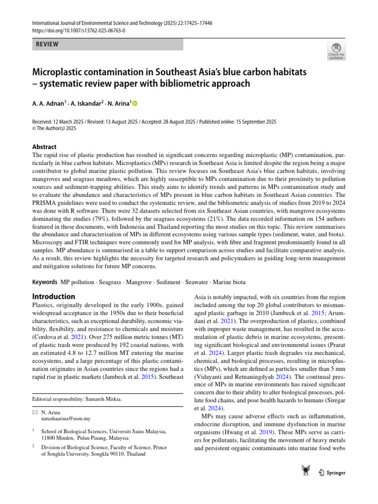 Systematic Review Paper With Bibliometric Approach | PDF | Mangrove ...