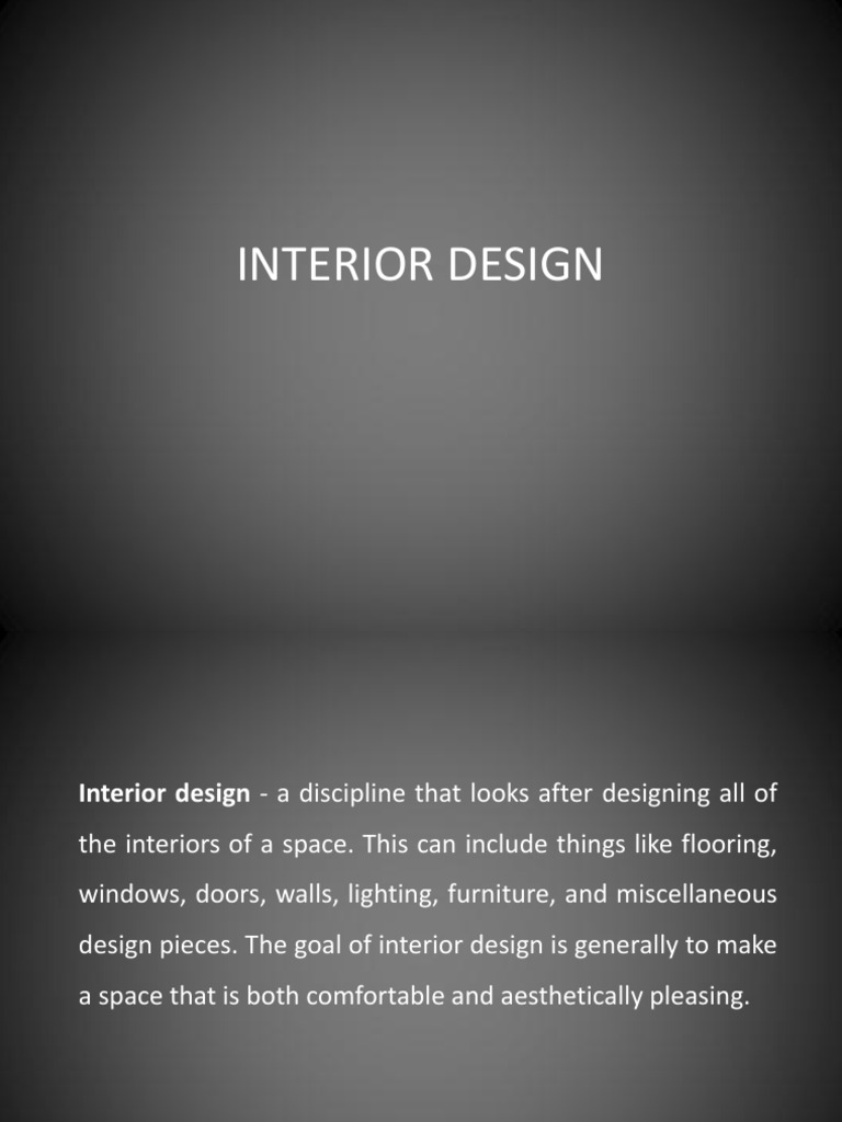 Interior Design Presentation | PDF | Symmetry | Asymmetry