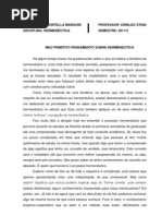 Ensaio Sobre Hermeneutica - Lucas Fontella Margoni