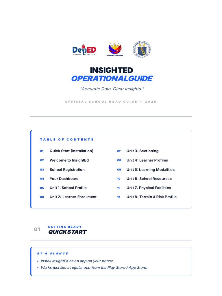 InsightED Mobile Application Operational Guides | PDF | Mobile App ...