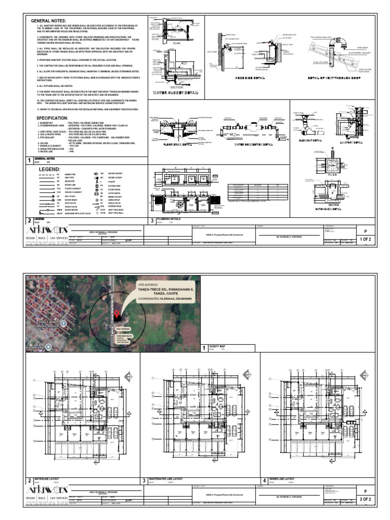 Boss a Resort Plumbing Plan | PDF | Pipe (Fluid Conveyance) | Polyvinyl ...