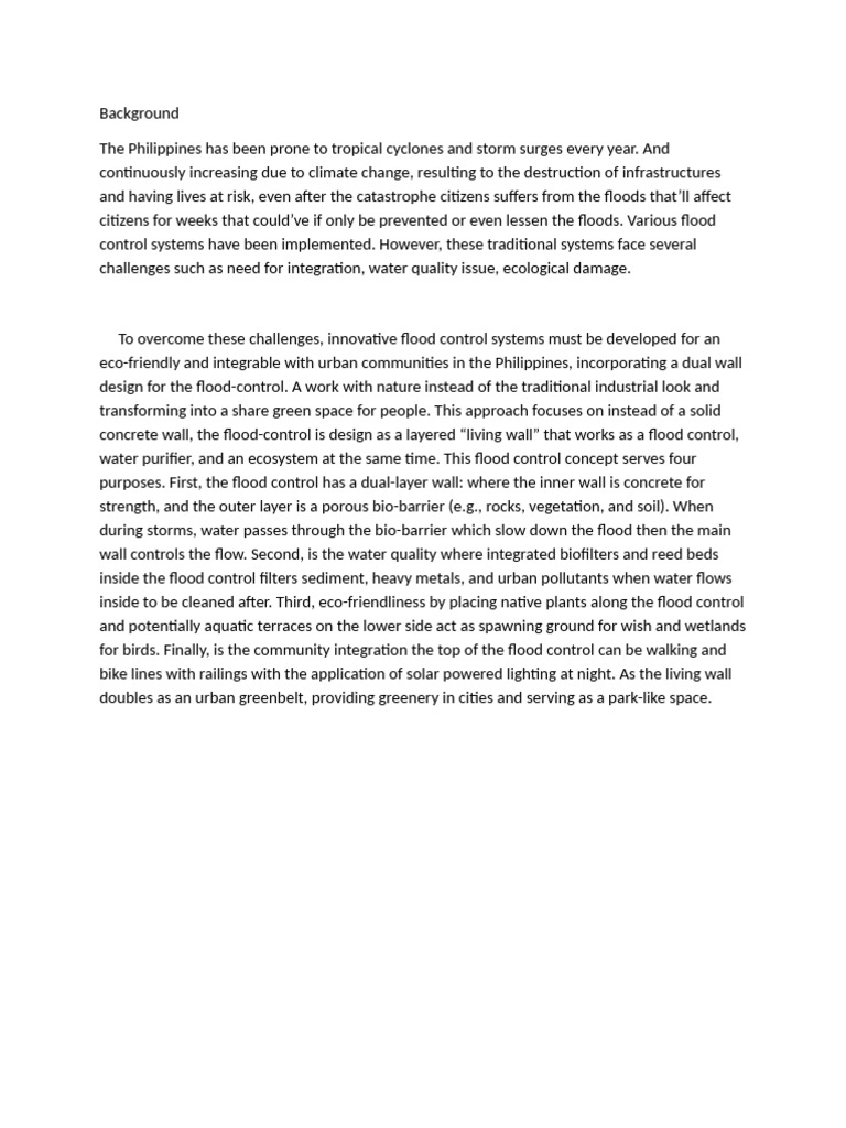 Research Flood Control Draft | PDF