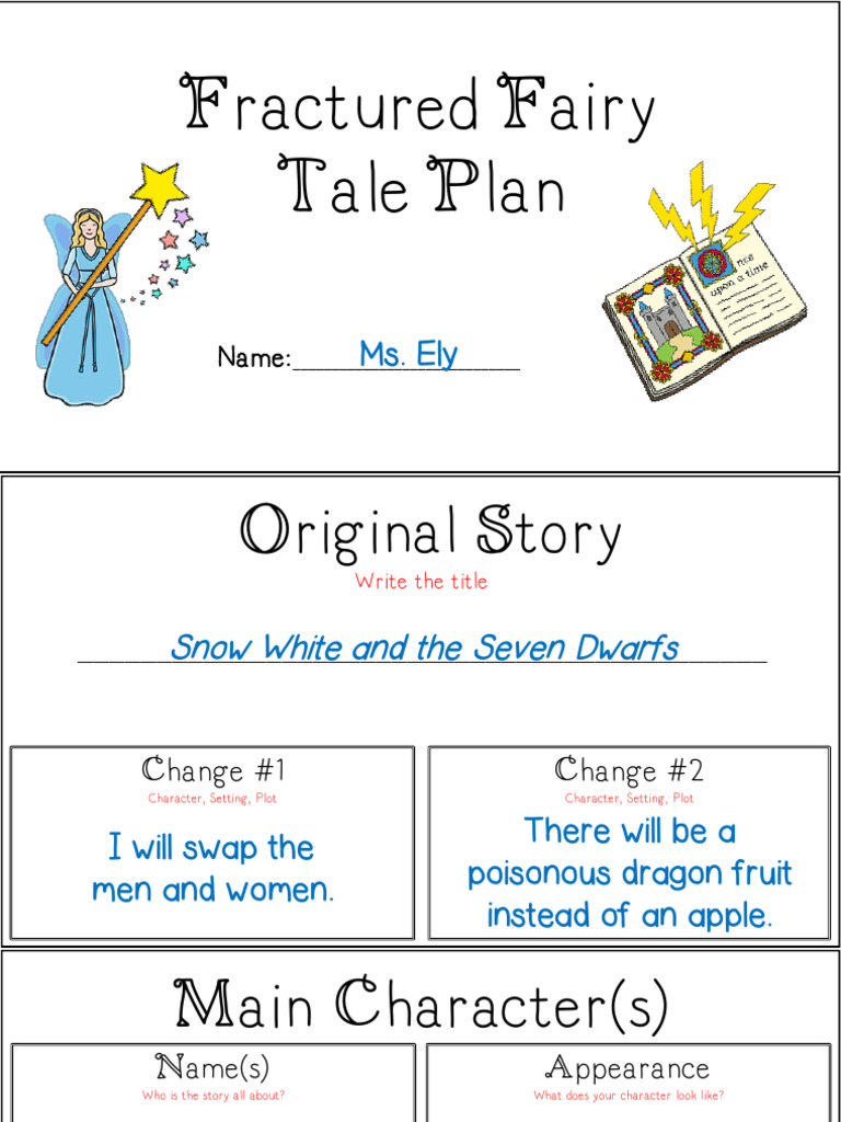 Example Fractured Fairy Tale Plan 2.0 | PDF | Snow White | Magician ...