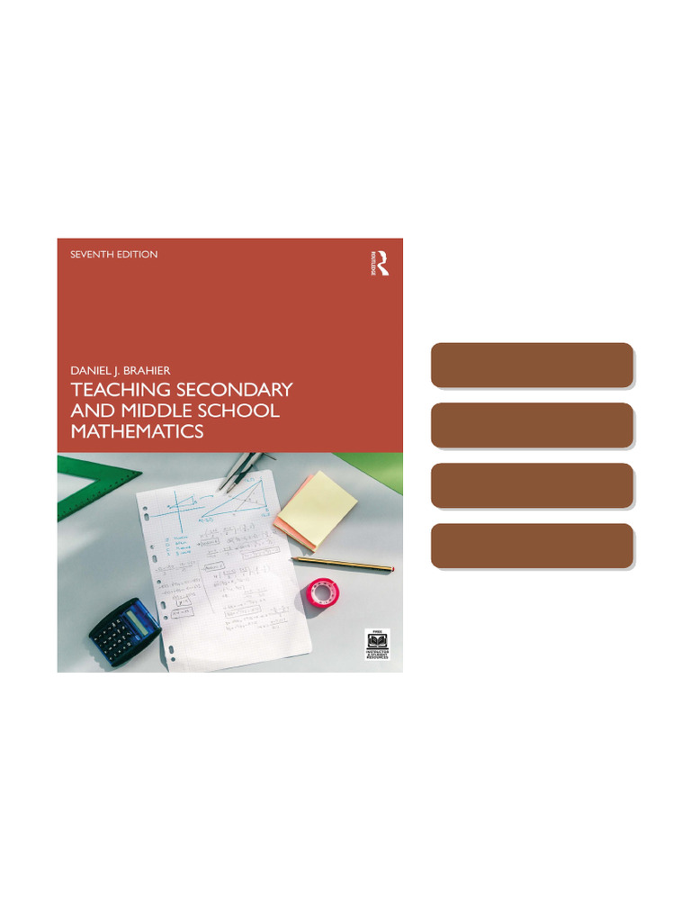 Teaching Secondary and Middle School Mathematics 7th Edition Daniel J ...