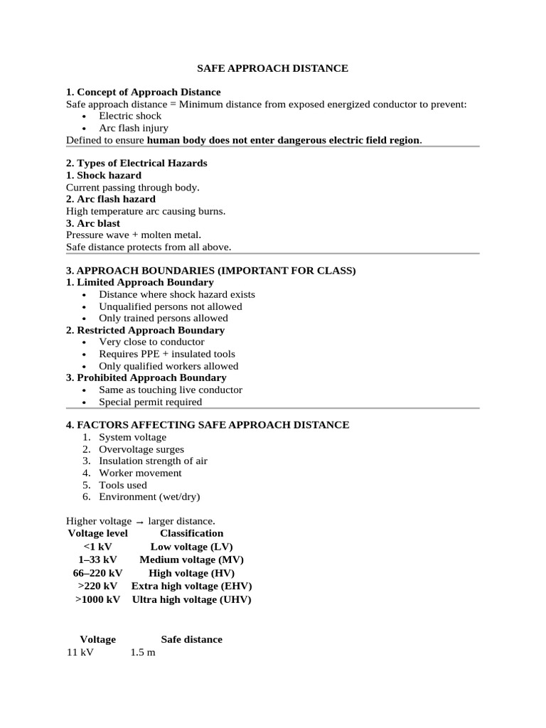 Determining Safe Approach Distance-Determining Arc Hazard Category ...