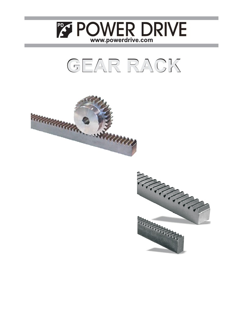 Steel Gear Racks: 14° & 20° Options | PDF | Gear | Length