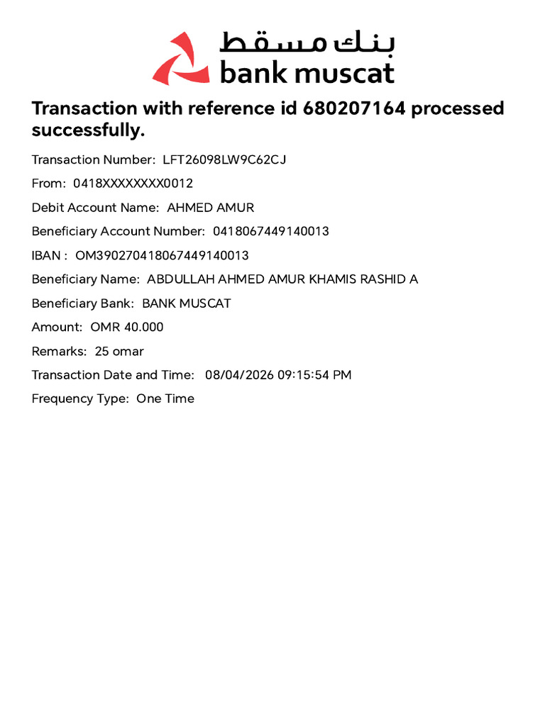 BankMuscatReceipt-43 | PDF