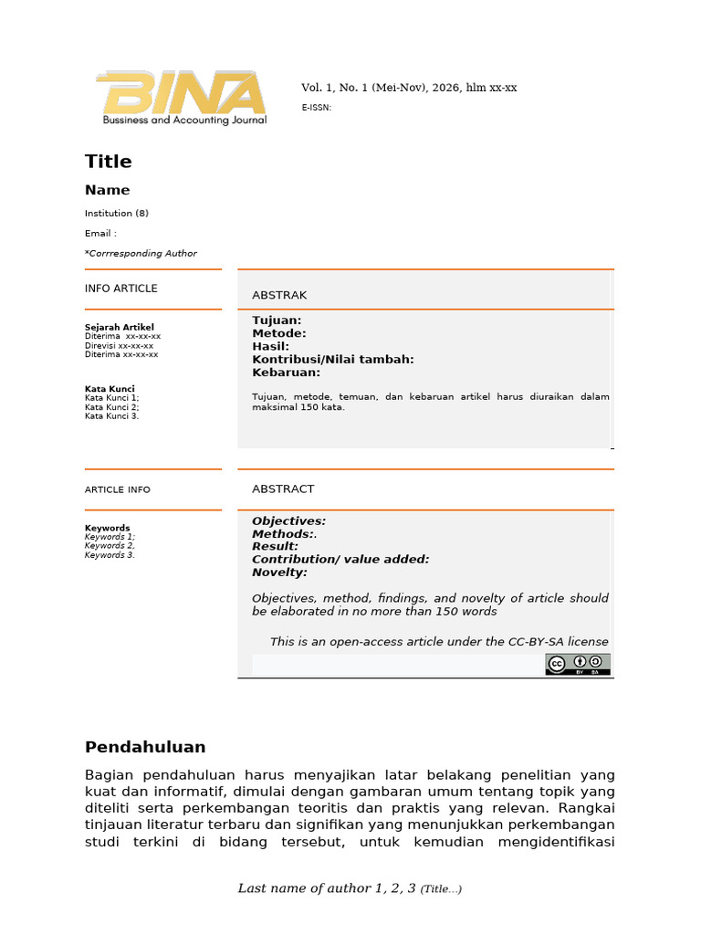 Template BINA | PDF