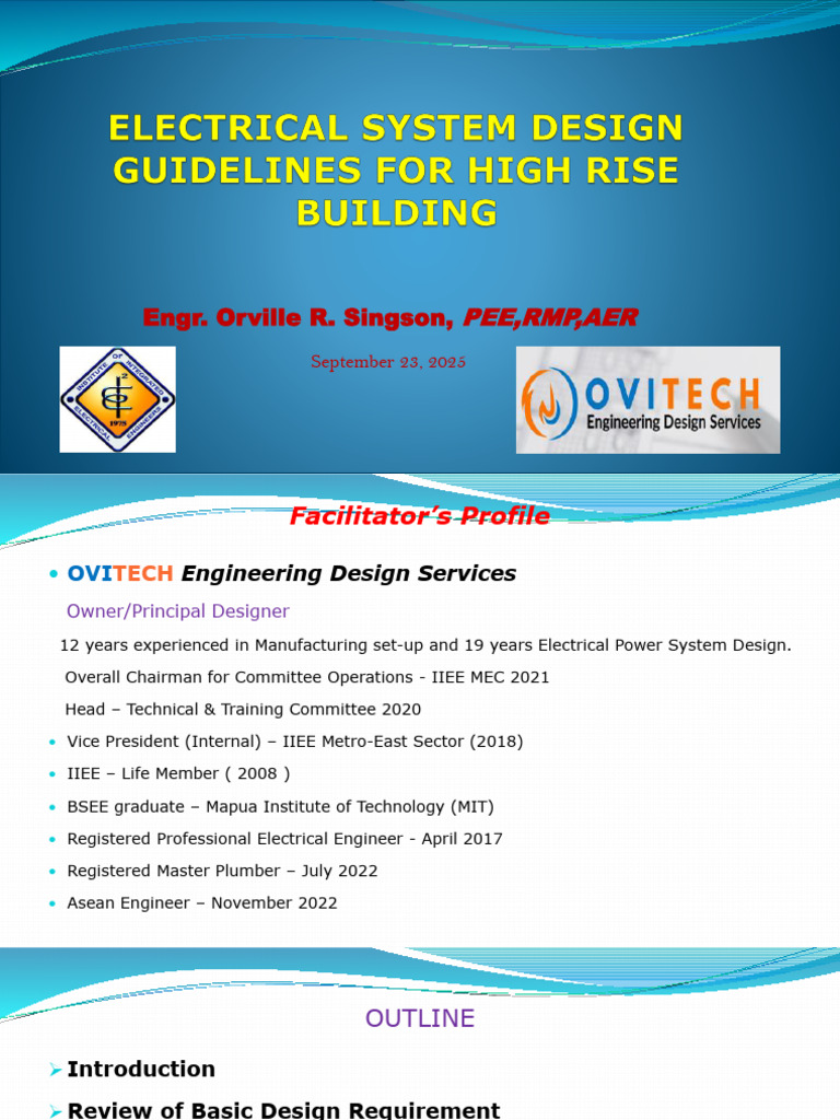 Electrical System Design Guidelines For High Rise Building ...