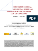 CONVENCIÓN INTERNACIONAL  DE NACIONES UNIDAS SOBRE LOS  DERECHOS DE LAS PERSONAS  CON DISCAPACIDAD