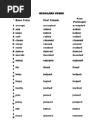 50 Common Irregular Verbs List | PDF