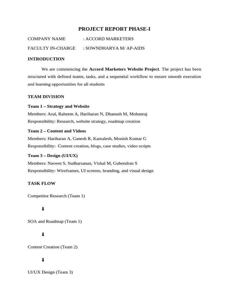Accord Phase1 Report | PDF