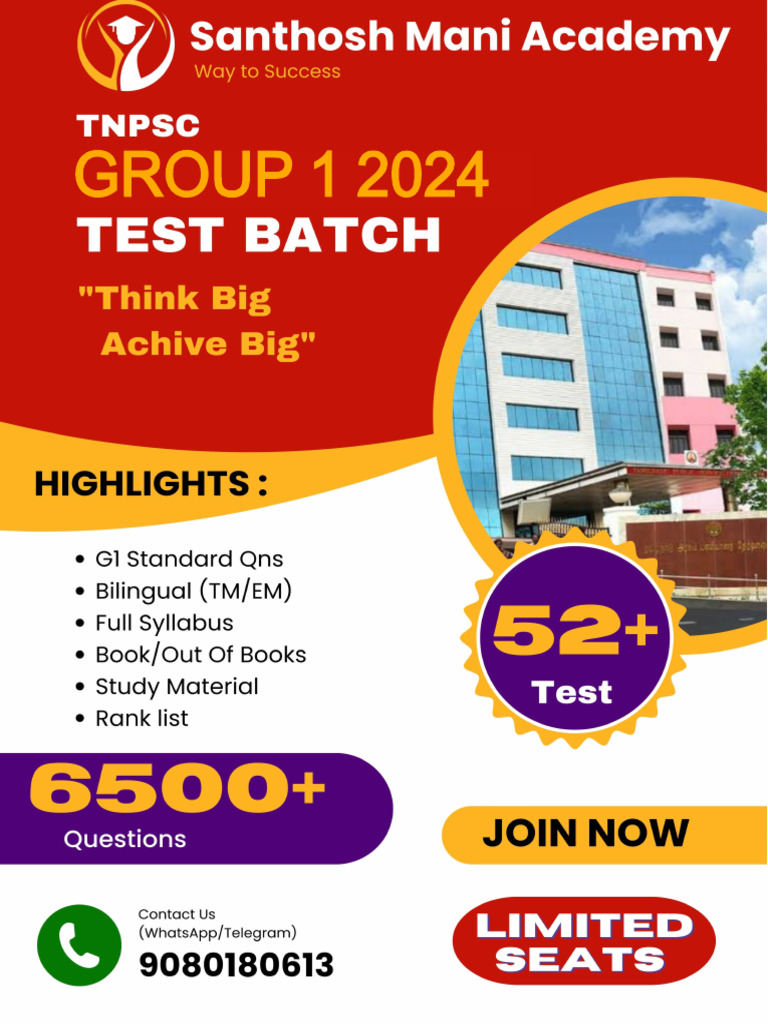 Group - 1 Batch Schedule (Tm) - 2024 | PDF