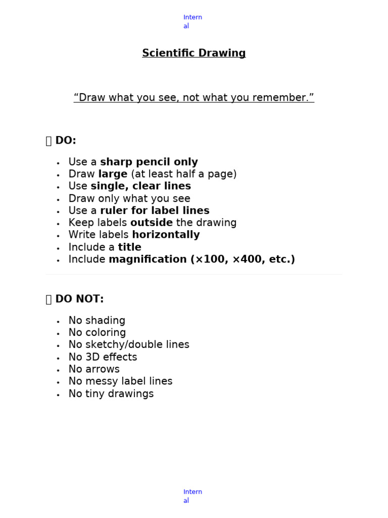 Scientific Drawing | PDF