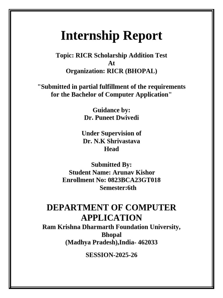 Internship Report | PDF | Databases | No Sql