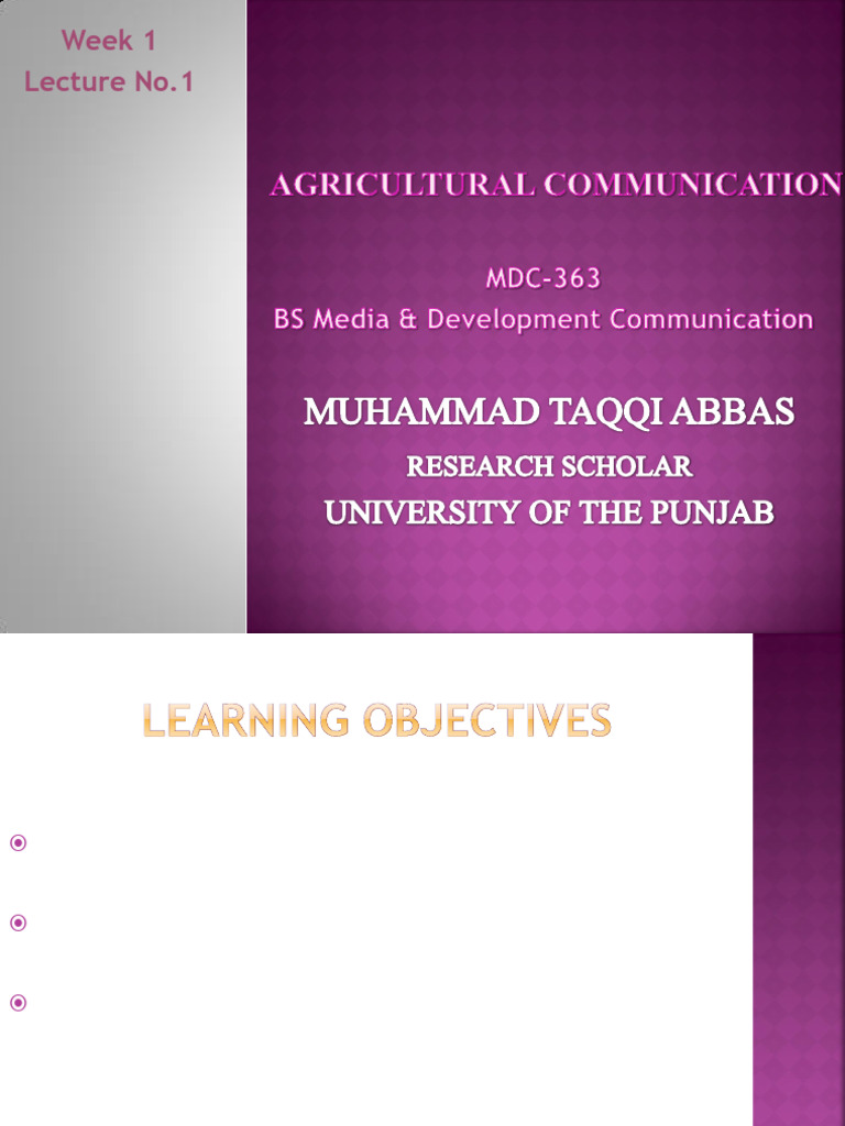 Lecture 1 | PDF