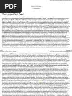 The Longest Text Ever Attempt | PDF | Human Communication | Communication