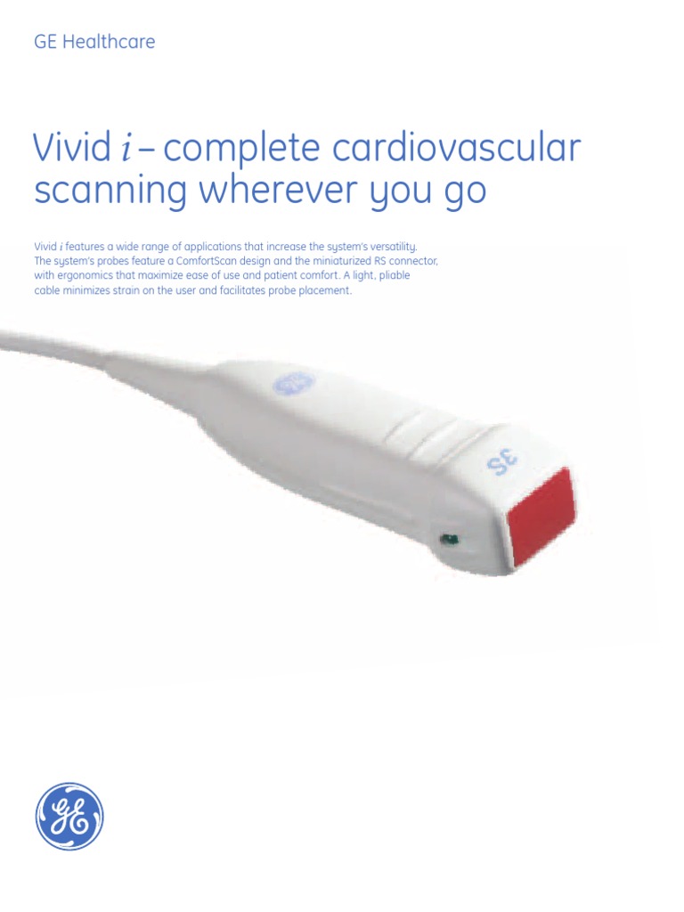 Transducer Vividi Probe PDF Echocardiography Medicine