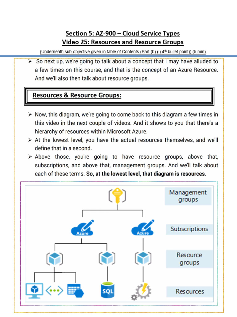 AZ900 Section5 Video 25 | PDF | Microsoft Azure | Computing