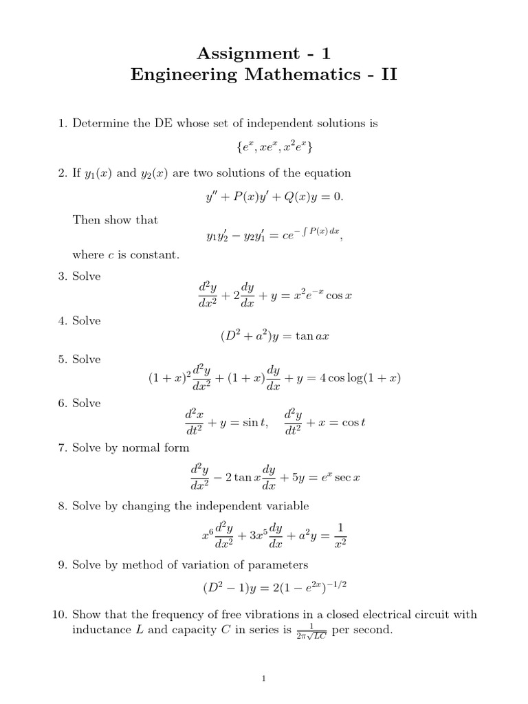 Assignment 1 M2 | PDF