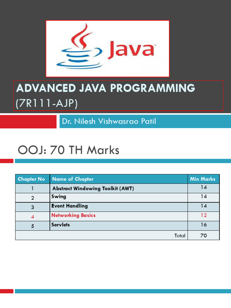 Chapter 04-AJP (1) | PDF | Port (Computer Networking) | Transmission ...