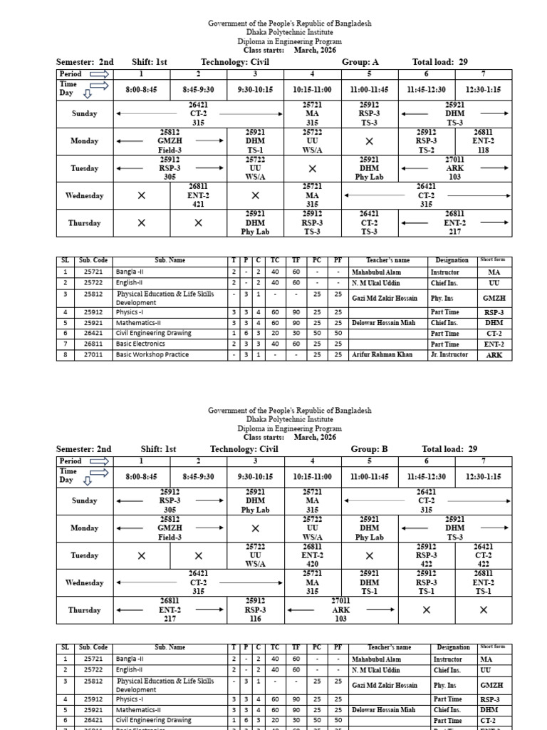 Civil_Student 2026 Final | PDF | Engineering | Bangladesh