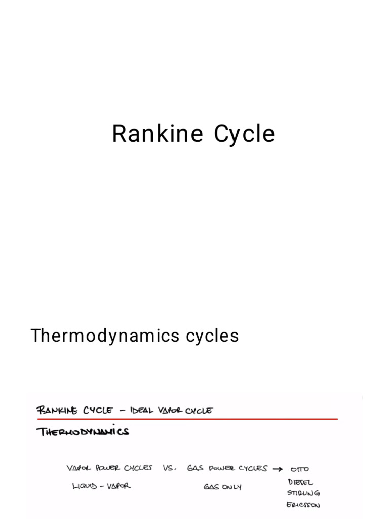 Rankine Cycle | PDF