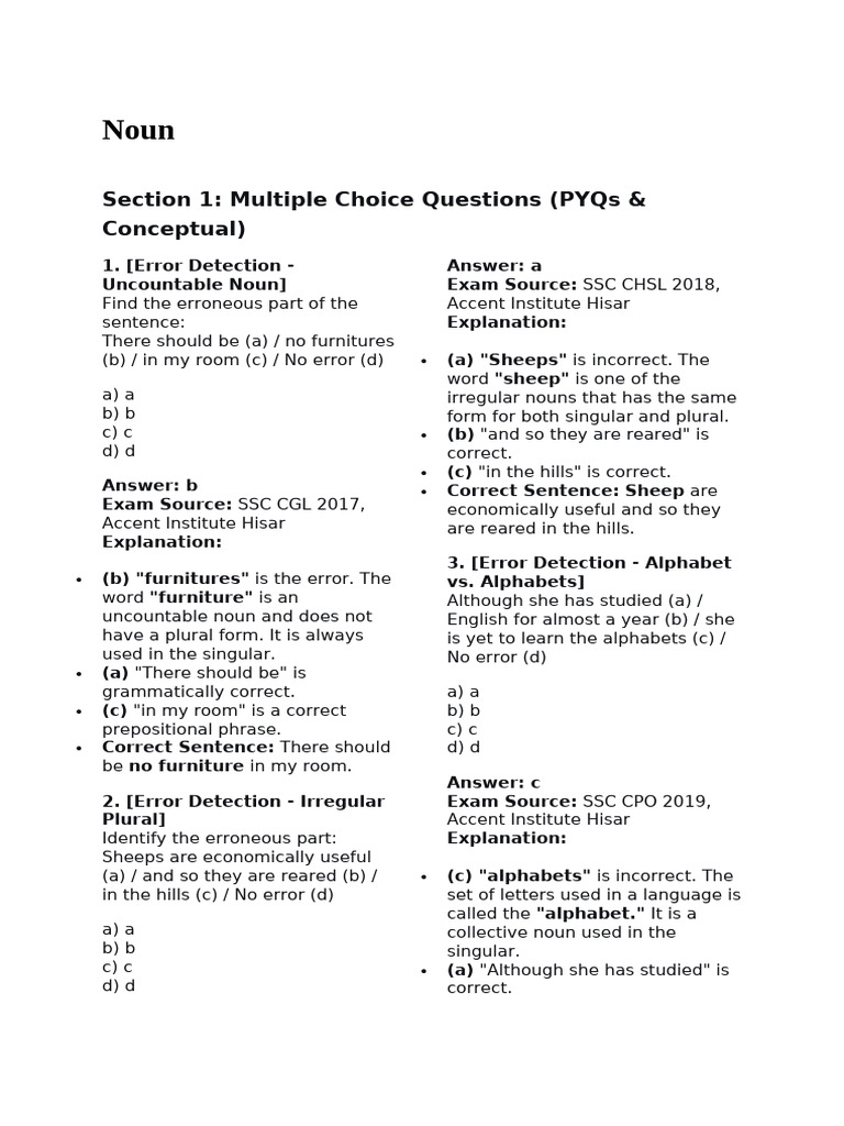 1. Noun | PDF | Grammatical Gender | Grammatical Number