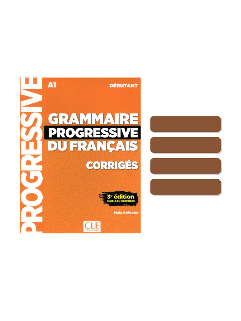 Grammaire Progressive Du Francais Niveau Debutant Maïa Grégoire ...