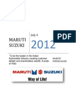 Maruti Suzuki  Sales 