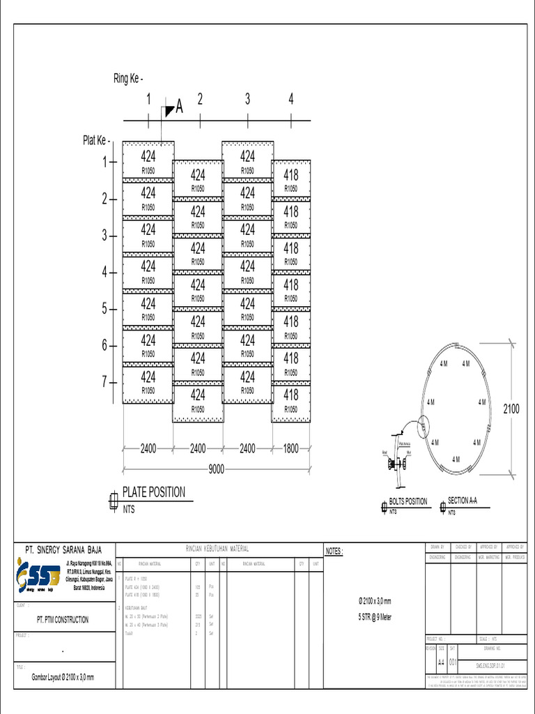 Gambar Layout 2100 x 3.0 Mm | PDF
