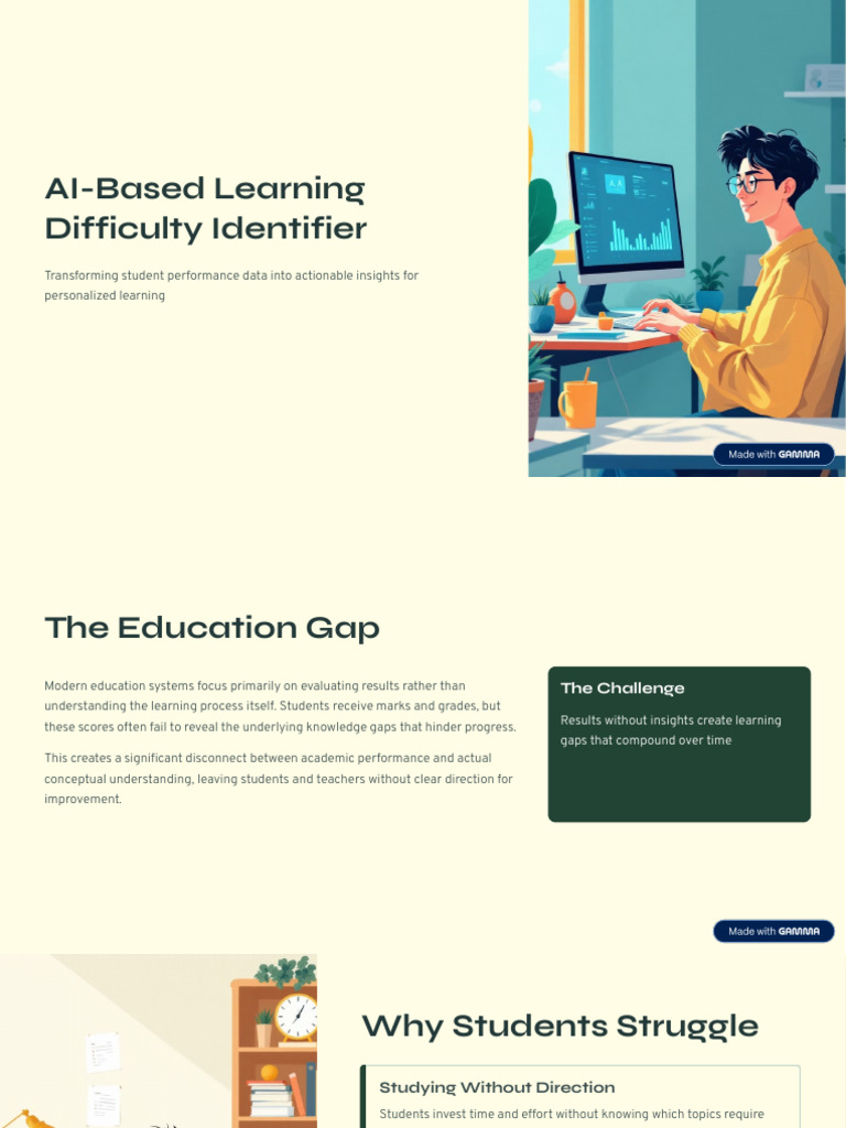 AI Based Learning Difficulty Identifier | PDF | Artificial Intelligence ...