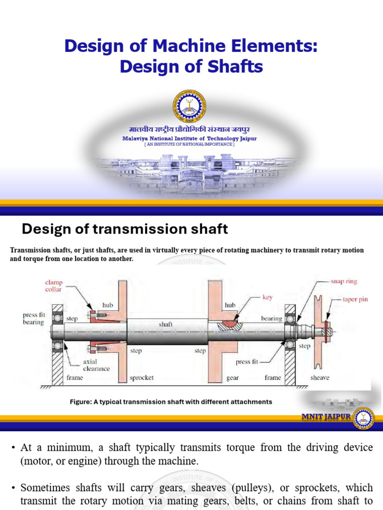 Design of Shafts_DME | PDF | Strength Of Materials | Bending