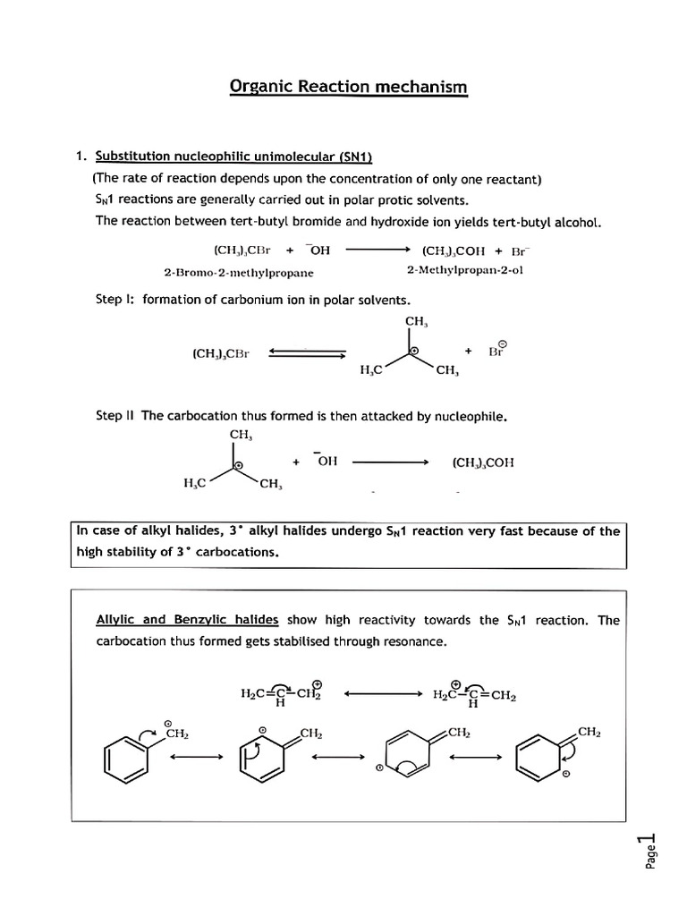 Reaction Mechanisms | PDF