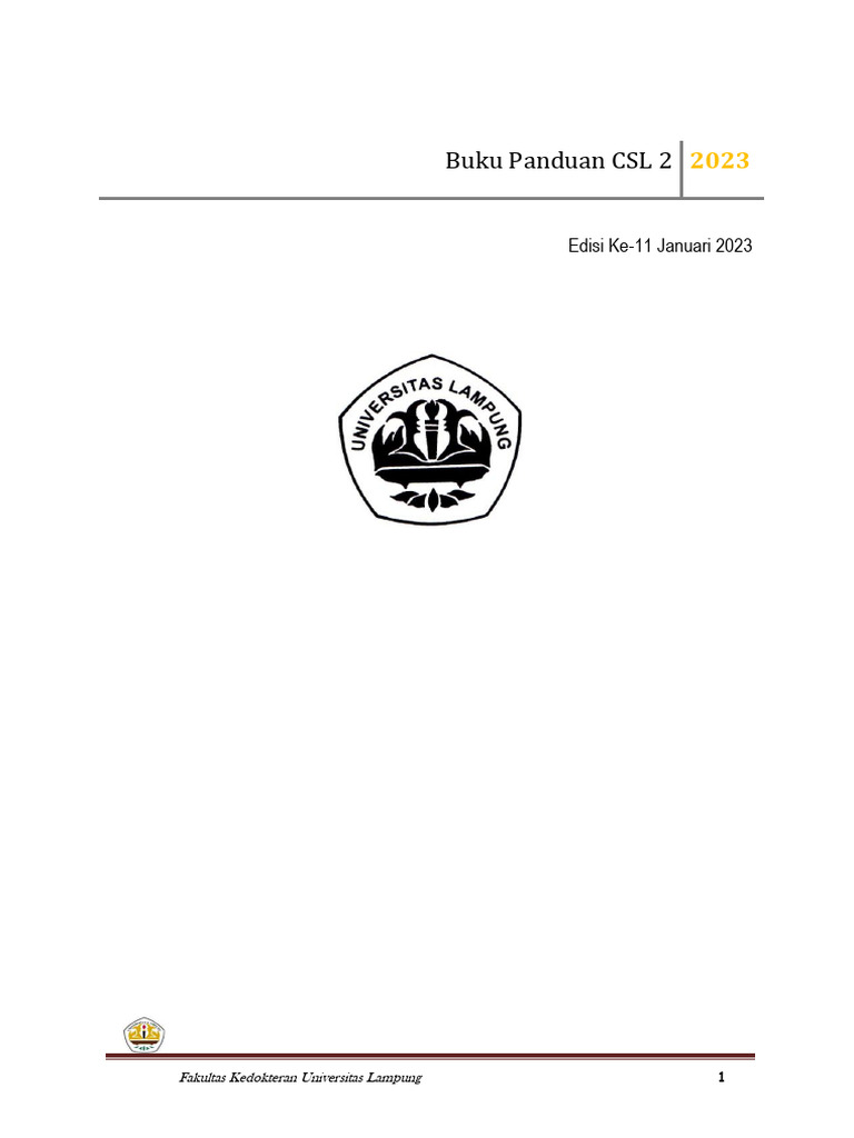 Modul CSL 2 T.A 2023 | PDF
