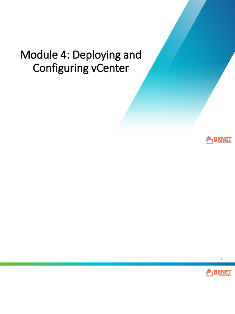 VSICM8_M4_Deploying and Configuring VCenter | PDF | Active Directory ...