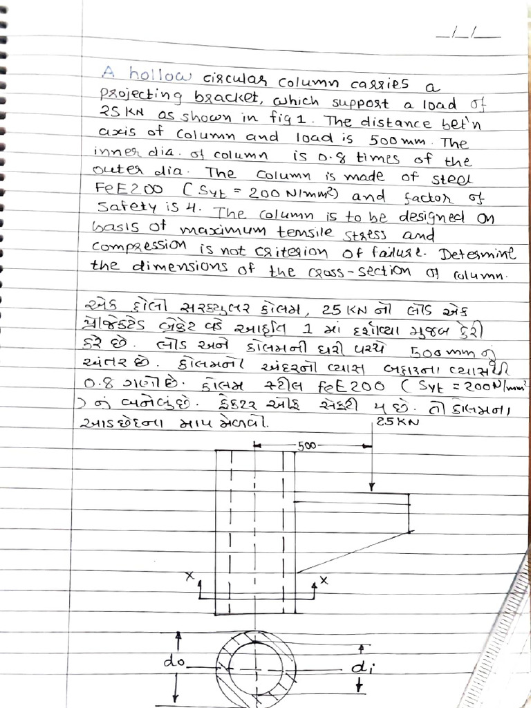 Eccentric Loading Example | PDF