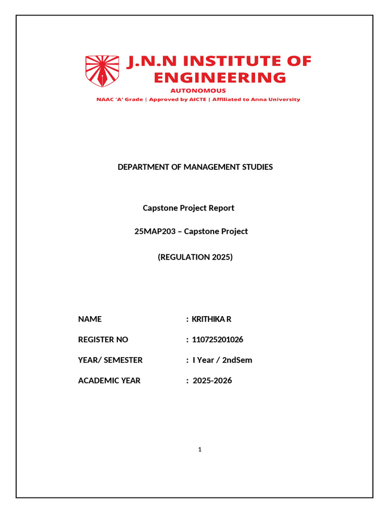Capstone Project | PDF | Internet Of Things | Sustainability
