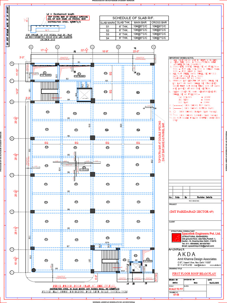 20250319_First Floor Roof Beam Plan | PDF